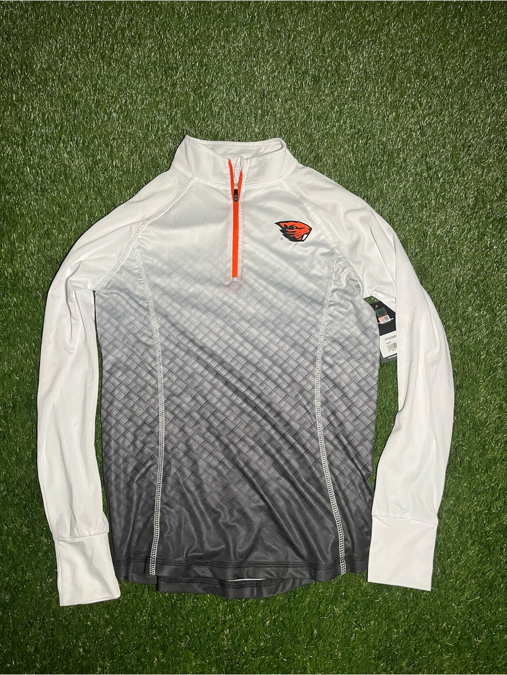 Women’s Oregon State Beavers Half-Zip Performance Jacket with Orange Accent NWT
